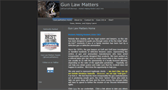 Desktop Screenshot of gunlawmatters.com