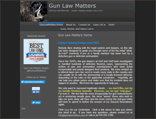 Tablet Screenshot of gunlawmatters.com